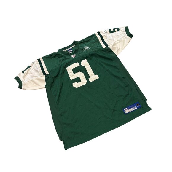 Reebok New York Jets Jonathan Vilma #51 Stitched NFL Football Jersey Men's 56 - Picture 3 of 8